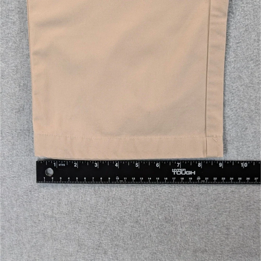 LL Bean Classic Fit Chino Pants Mens 35 Tan Khaki Cotton Flat Front 262548
